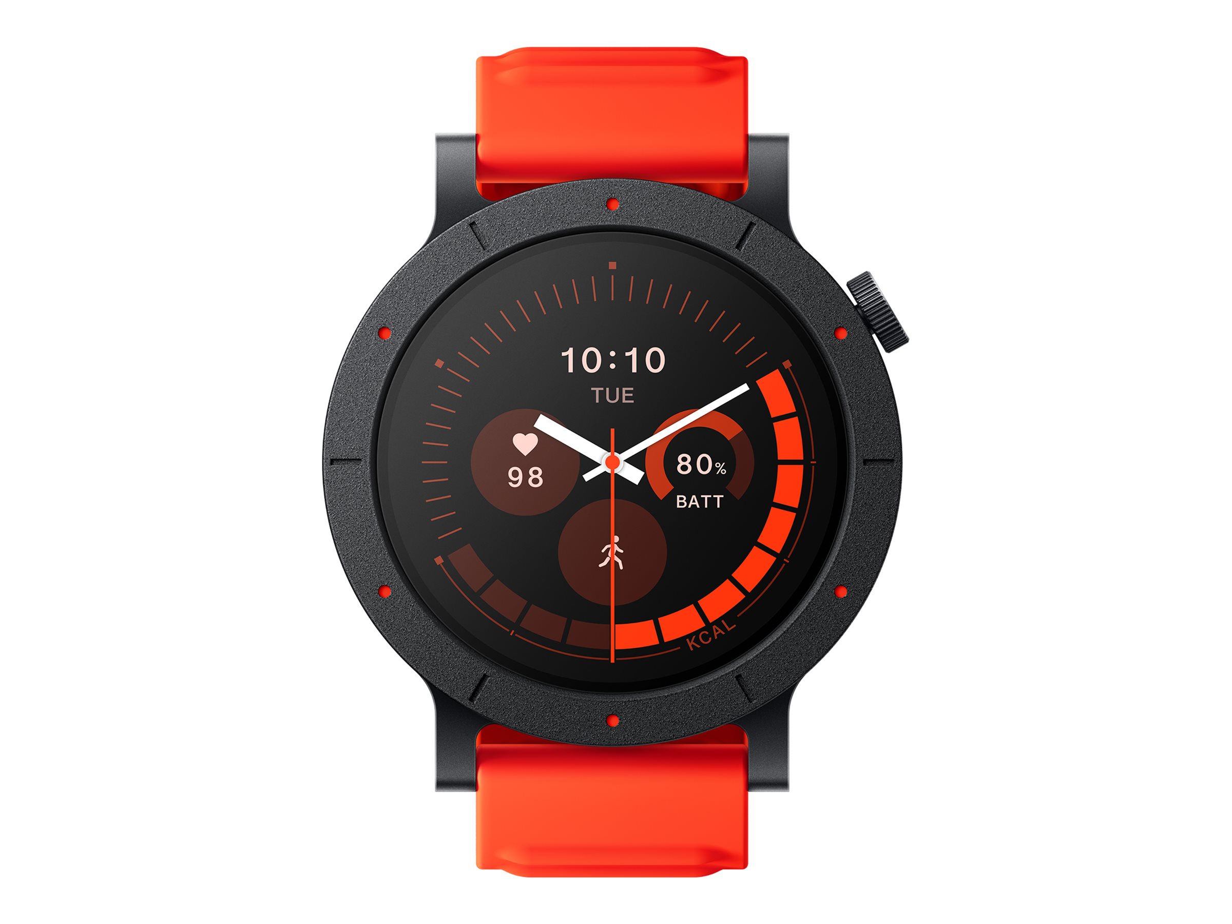 Nothing CMF Watch 3 Pro - Metall - intelligente Uhr mit Riemen - flüssiges Silikon - Handgelenkgröße: up to 258 mm - Anzeige 3.6 cm (1.43")Bluetooth - 52.4 g - orange