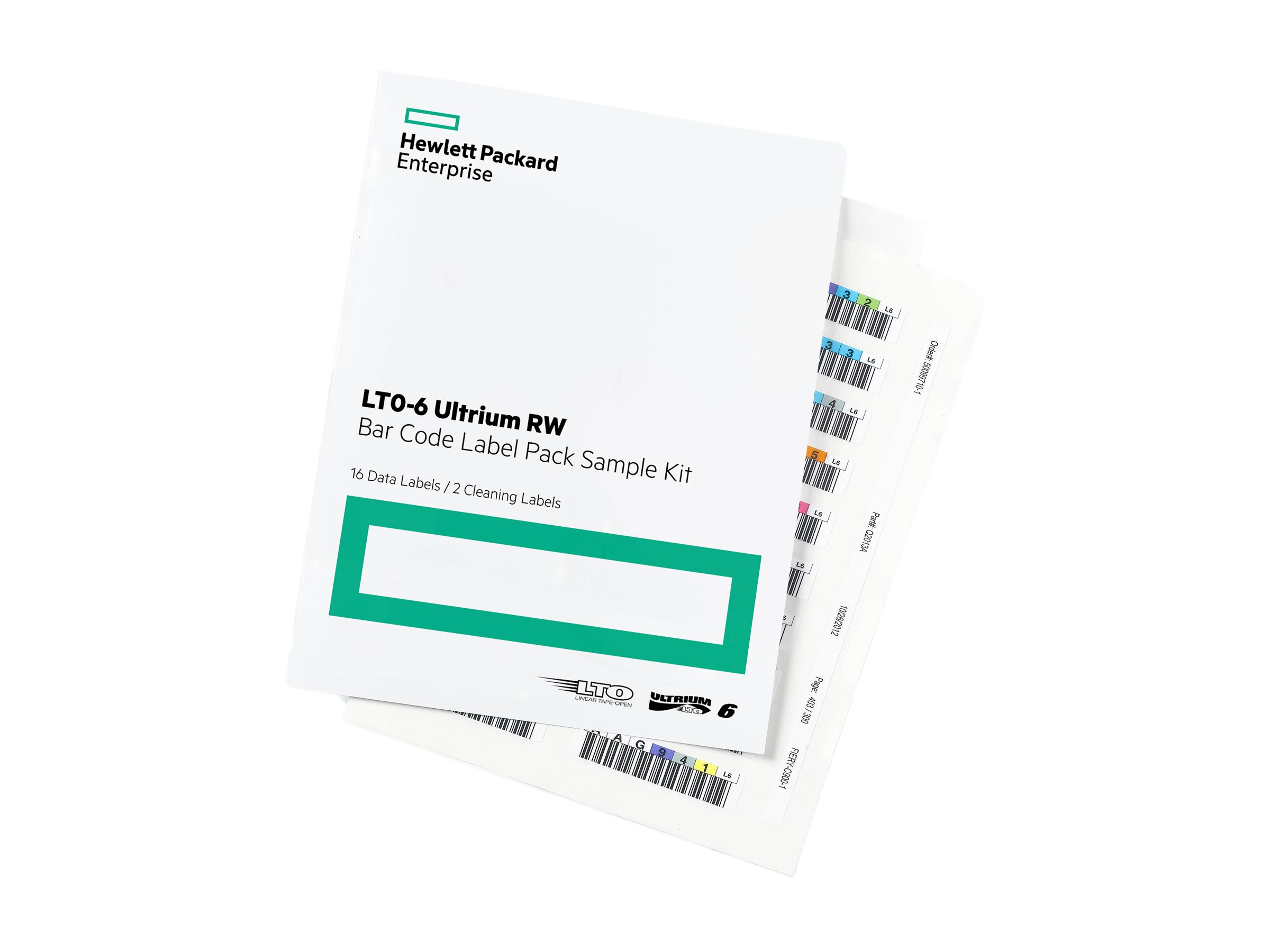 HPE Ultrium 6 RW Bar Code Label Pack - Strichcodeetikettenfür StoreEver MSL2024 - MSL4048 - MSL8096; StoreEver 1/8 G2