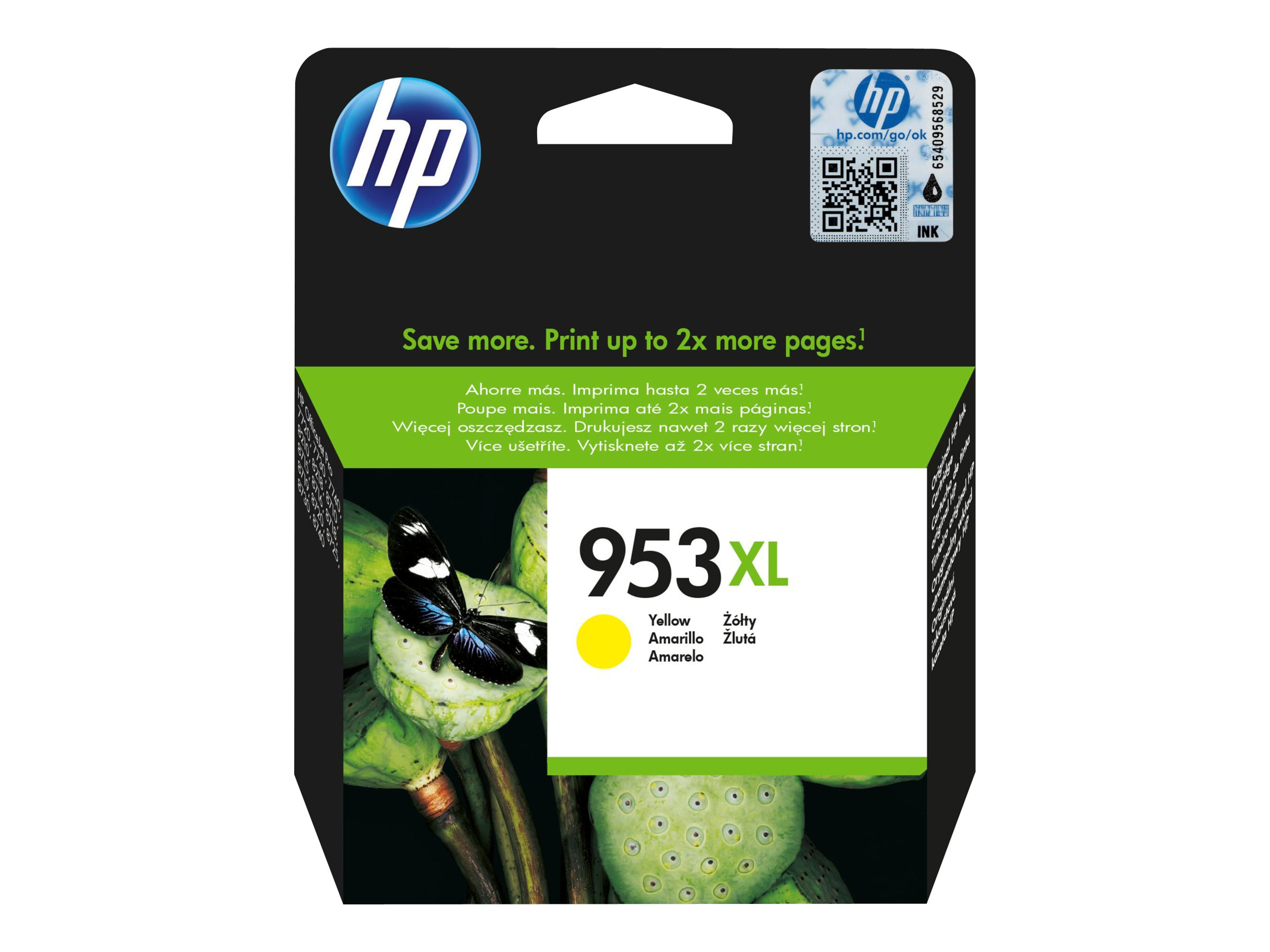 HP 953XL - 18 ml - Hohe Ergiebigkeit - Gelboriginal - Blisterverpackung - Tintenpatrone - für Officejet Pro 77XX - 82XX - 87XX