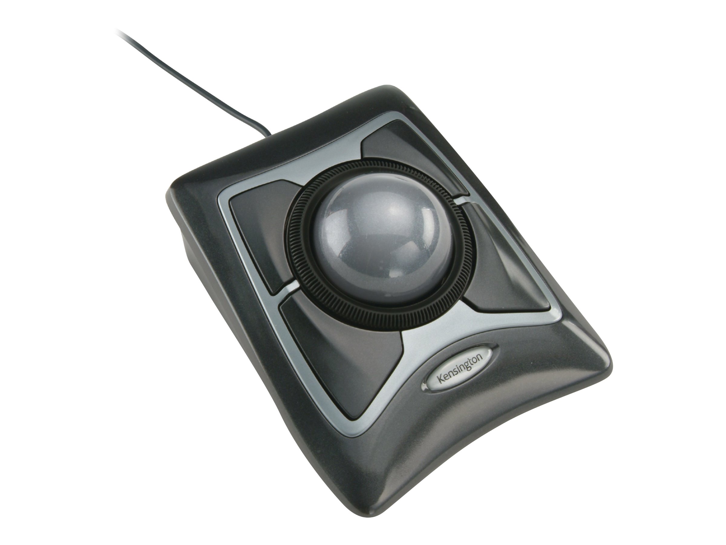 Kensington Expert Mouse - Trackball - rechts-und linkshändig - optisch - 4 Tasten - kabelgebunden - USB - Schwarz