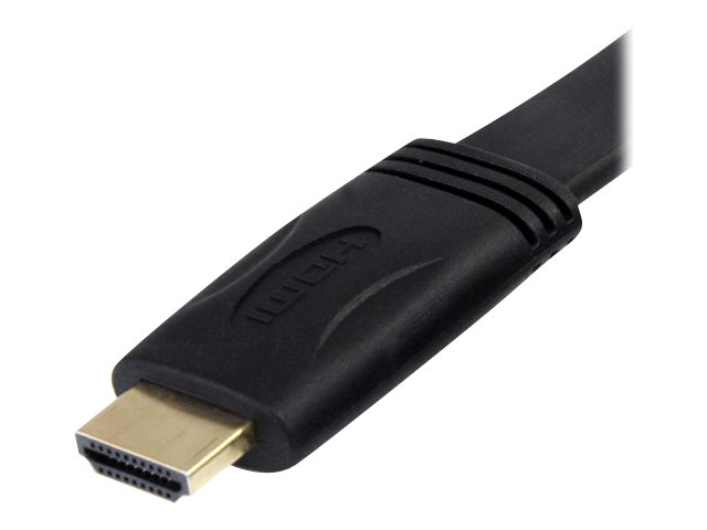 StarTech.com Flaches High-Speed-HDMI-Kabel mitEthernet 5m - Ultra HD 4k x 2k HDMI Kabel mit vergoldeten Kontakten - HDMI Videokabel - HDMI-Kabel mit Ethernet - HDMI männlich zu HDMI männlich - 5 m - a