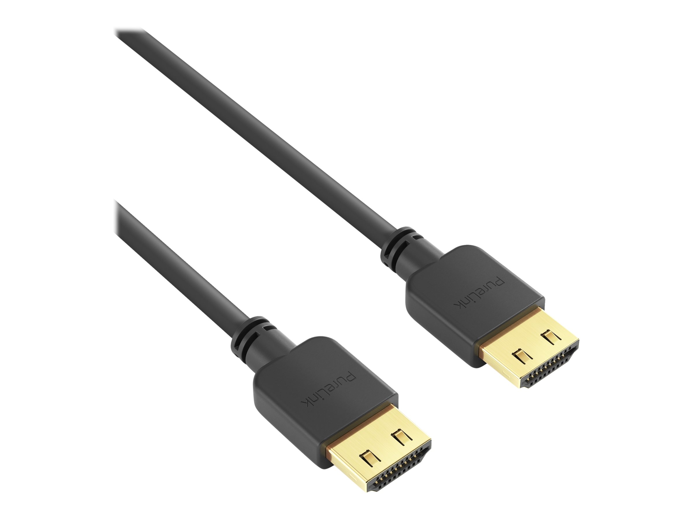PureLink PureInstall Series - Highspeed - HDMI-Kabelmit Ethernet - HDMI männlich zu HDMI männlich - 1.5 m - abgeschirmt - Schwarz - halogenfrei - 4K Unterstützung