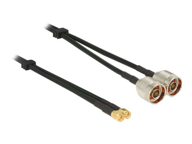 Delock Antennenkabel - SMA männlich zu N-Anschlussmännlich - 5 m - Schwarz