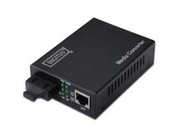 DIGITUS Gigabit Medienkonverter, RJ45 / SC1GbE - 10Base-T - 1000Base-SX - 100Base-TX - 1000Base-T - RJ-45 / SC multi-mode - bis zu 500 m - 850 nm
