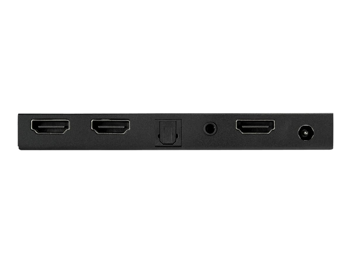 StarTech.com 2 Port HDMI Splitter - 4K 60Hz miteingebautem Scaler - Video-/Audio-Splitter - 2 x HDMI - Desktop