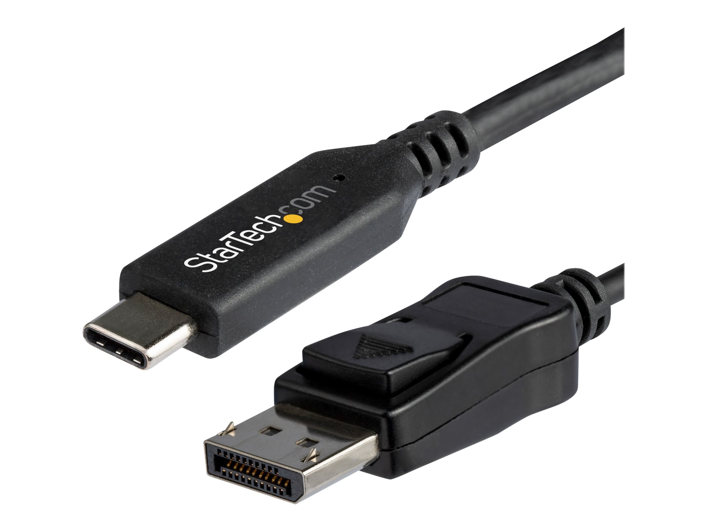 StarTech.com 1,8 m - USB-C auf DisplayPort-Kabel 8K 30Hz - HBR3 - USB-C-Adapter - Thunderbolt 3-kompatibel - CDP2DP146B - Externer Videoadapter - USB-C - DisplayPort - Schwarz - für P/N: TB4CDOCK