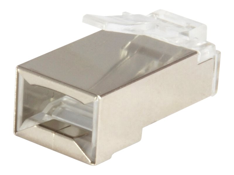 Equip Pro - Netzwerkanschluss - RJ-45 (M) - abgeschirmt - CAT 6 - durchsichtig (Packung mit 100)Cat.6 RJ45 Steckersatz geschirmt