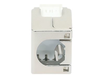 Intellinet Cat8.1 40G Shielded Toolless Keystone Jack, For Easy and Quick Snap-in Deployment, Ideal for Data Centers, STP, for Solid & Stranded Wire, Gold-plated Contacts, Metal Housing - Netzwerkansc