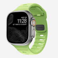 Nomad Sport Band, Band, Smartwatch, Hellgrün, Apple, Ultra / 46mm, Gummi