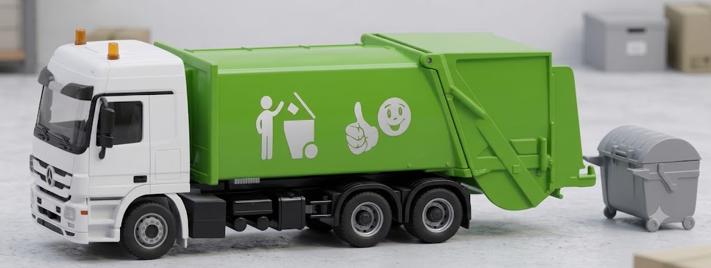 Siku 2938, Müllwagen-Modell, Vormontiert, 1:50, Metall, Kunststoff, 3 Jahr(e), SGrün-Weiss Refuse truck - 1:50 - 105 x 277 x 70 mm