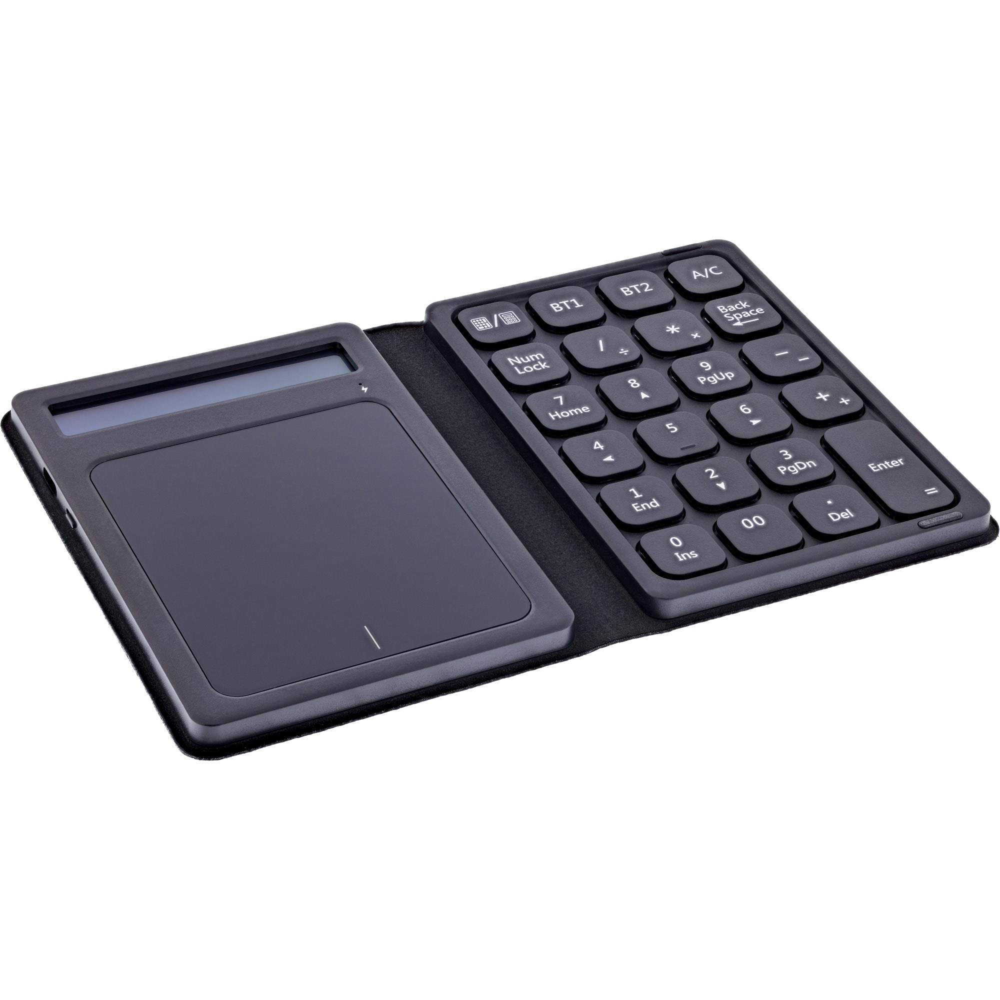 InLine Bluetooth Nummernblock mit Touchpad - Display - faltbar - schwarzBluetooth Nummernblock mit Touchpad - Display - faltbar - schwarz