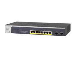 Netgear Smart GS510TPP - Switch - L3 Lite - Smart - 8 x 10/100/1000 (PoE+)+ 2 x SFP - Desktop - an Rack montierbar - PoE+ (190 W)