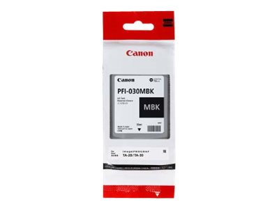 Canon PFI-030MBK - 55 ml - mattschwarz - originalTintenbehälter - für imagePROGRAF TA-20 - TA-20 MFP L24ei - TA-30 - TA-30 MFP L36ei - TM-240 - TM-340
