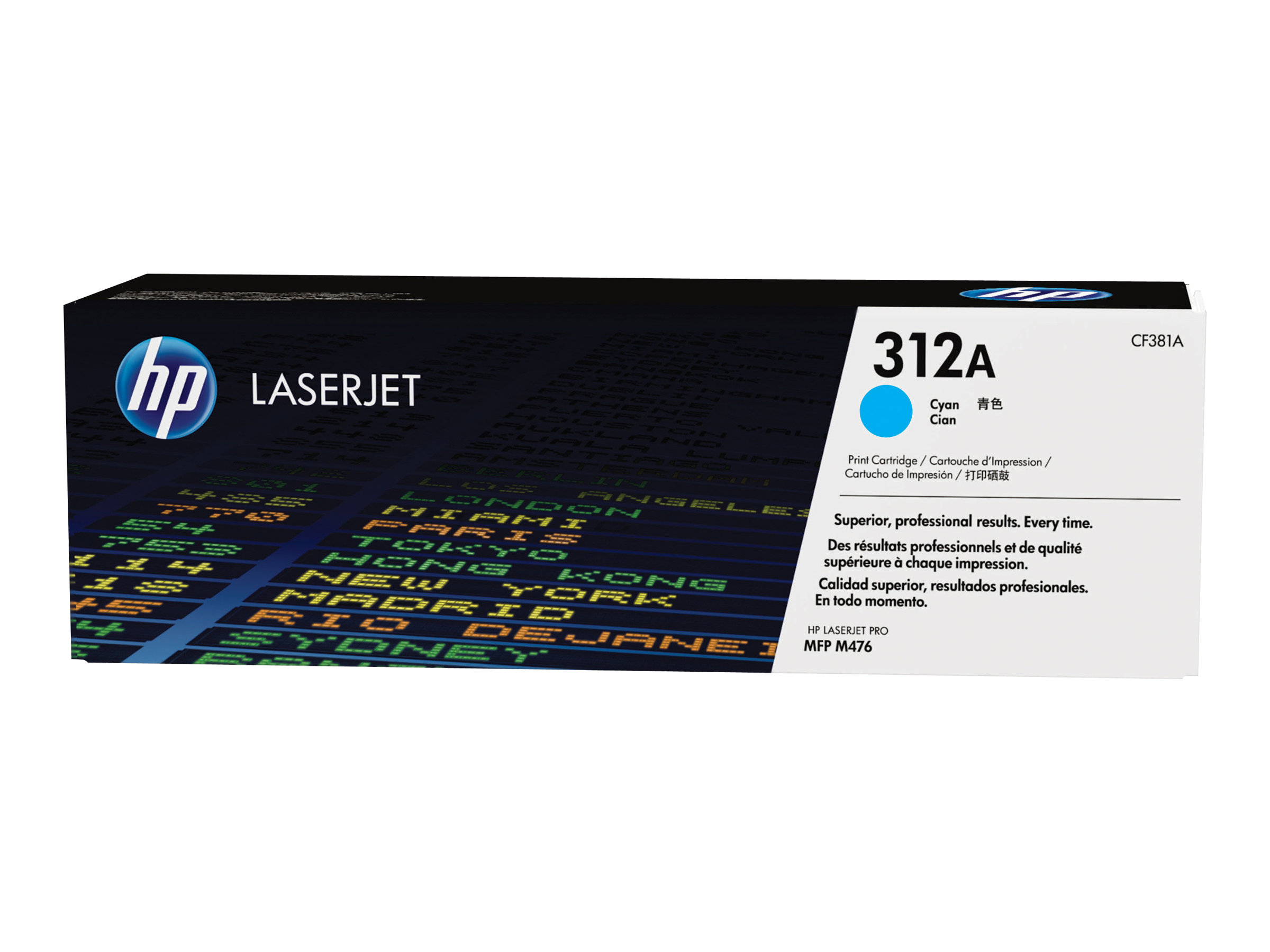 HP 312A - Cyan - original - LaserJet - Tonerpatrone (CF381A)für Color LaserJet Pro MFP M476dn - MFP M476dw - MFP M476nw