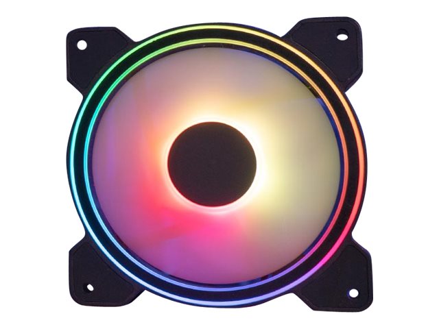 AEROCOOL ADVANCED TECHNOLOGIES AeroCool Menace Saturn RGB - Tempered Glass Edition - Tower - ATX - Seitenteil mit Fenster (gehärtetes Glas)keine Spannungsversorgung (ATX) - Schwarz - USB/Audio