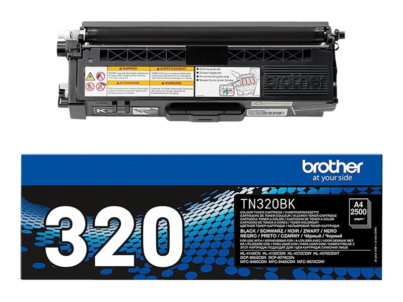 Brother TN320BK - Schwarz - original - Tonerpatronefür Brother DCP-9055CDN - DCP-9270CDN - HL-4140CN - MFC-9465CDN