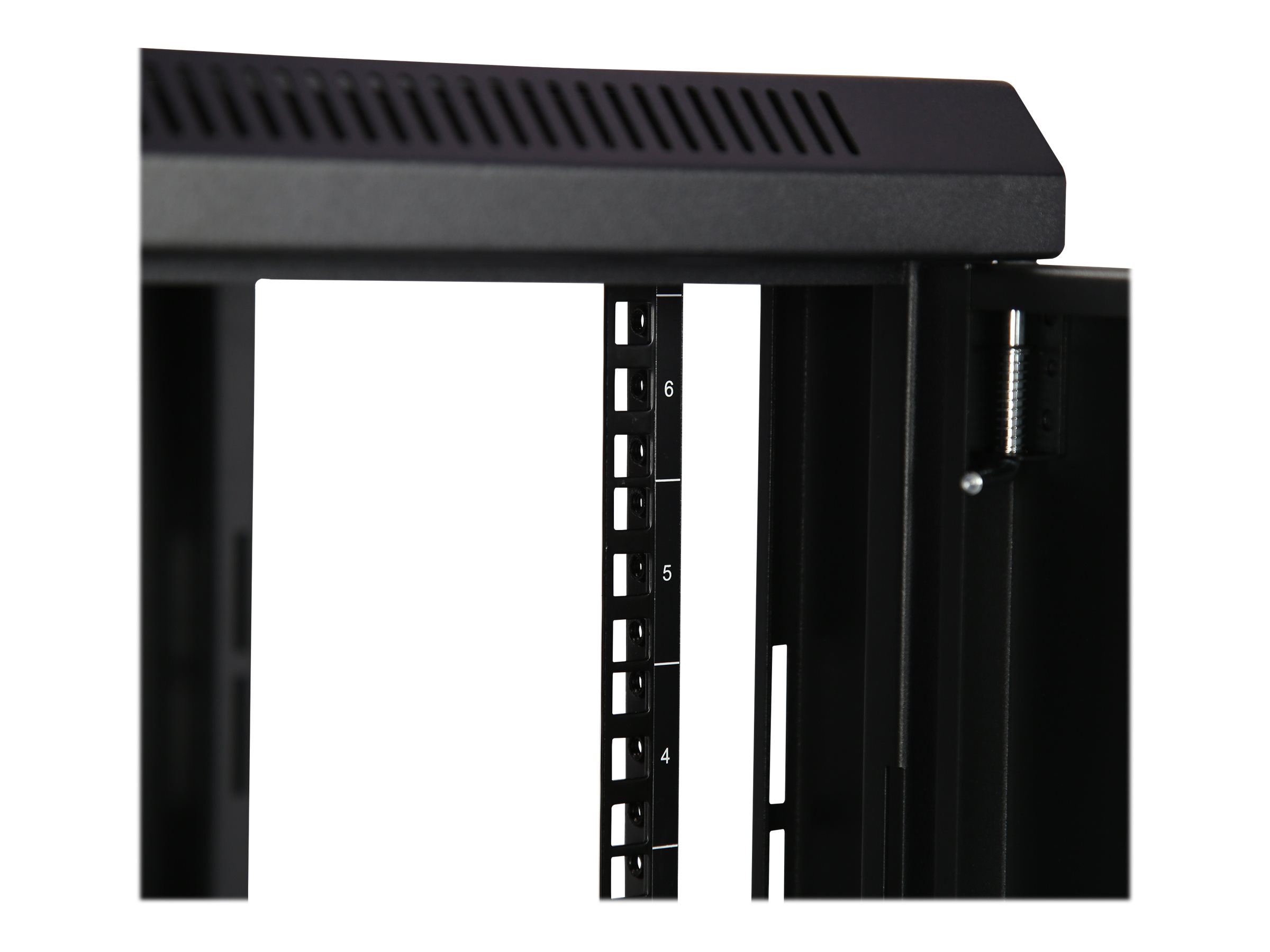 StarTech.com Startech 6HE 19 Zoll Wand Netzwerkschrank - 2 Pfosten, 37,5cm tiefes, abschließbares Serverschrank - belüftetes IT/AV Rack mit Fachboden und Klettband, vormontiert (RK616WALM)Schrank für