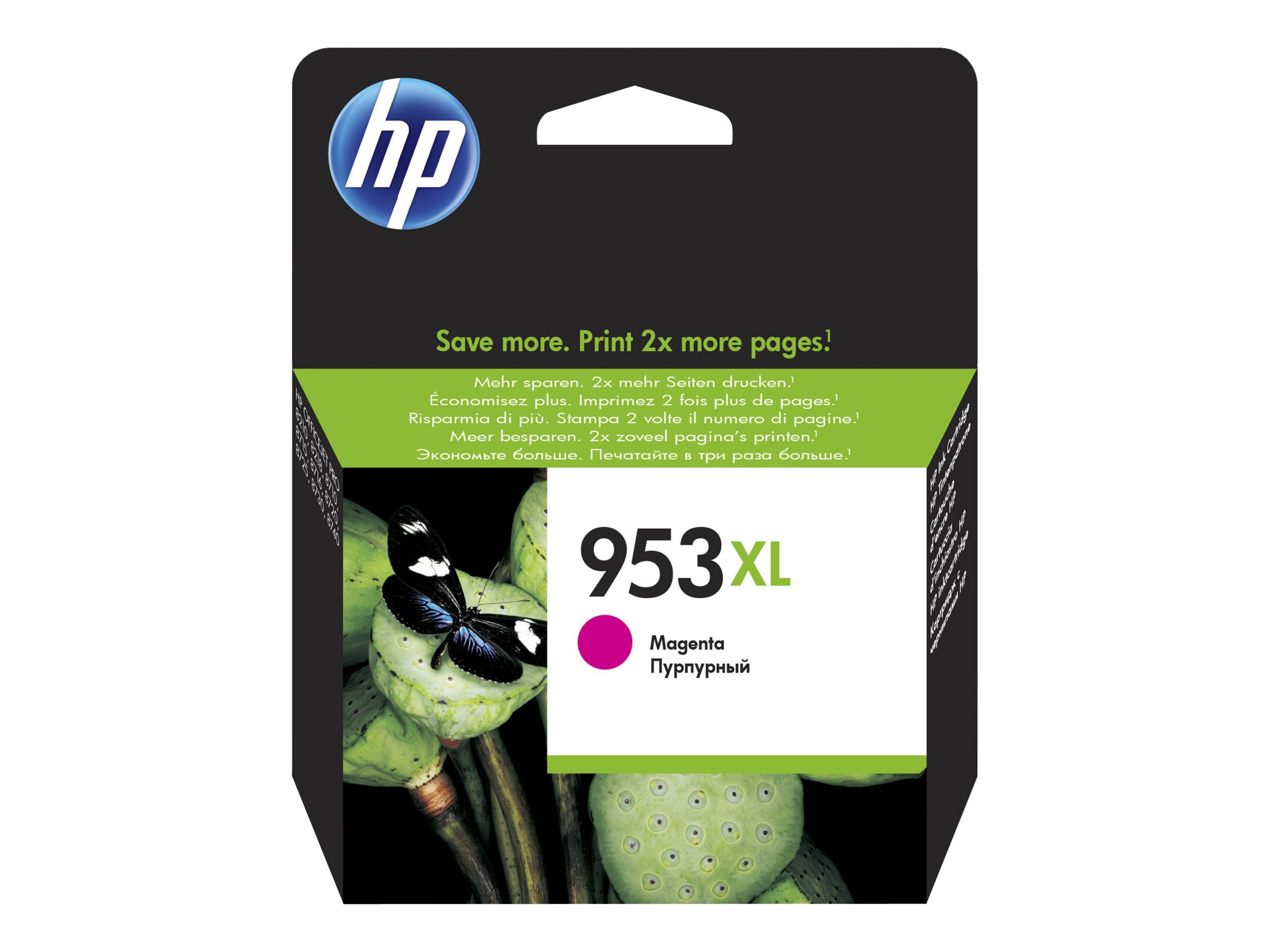 HP 953XL - 18.5 ml - Hohe Ergiebigkeit - Magentaoriginal - Blisterverpackung - Tintenpatrone - für Officejet Pro 77XX - 82XX - 87XX