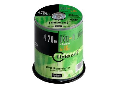 Intenso 100 x DVD-R - 4.7 GB 16x - Spindel