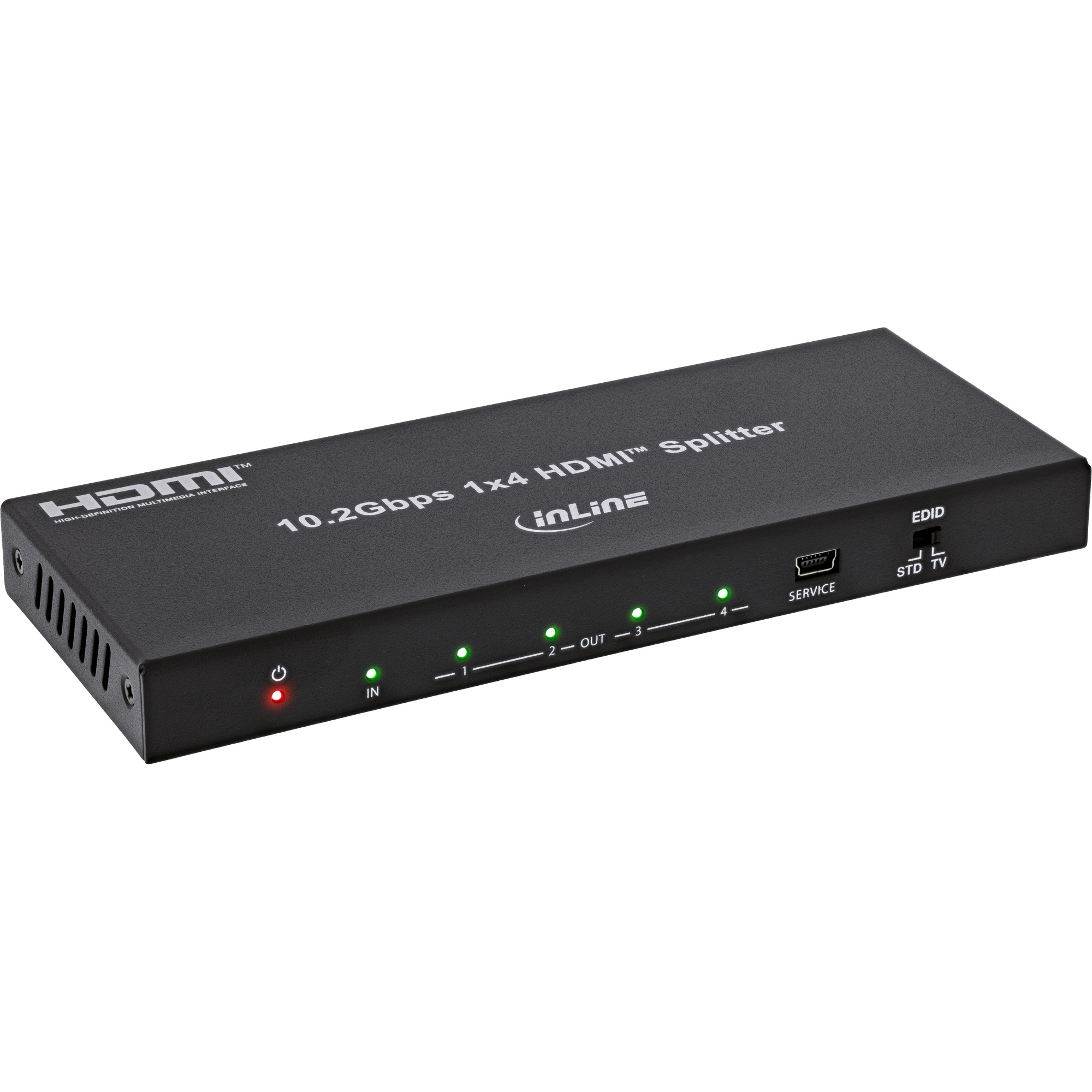 InLine Video Splitter - 1x4 - HDMI 4K/30HzVideo Splitter - 1x4 - HDMI 4K/30Hz