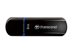 Transcend JetFlash 600 - USB-Flash-Laufwerk8 GB - USB 2.0 - Blau