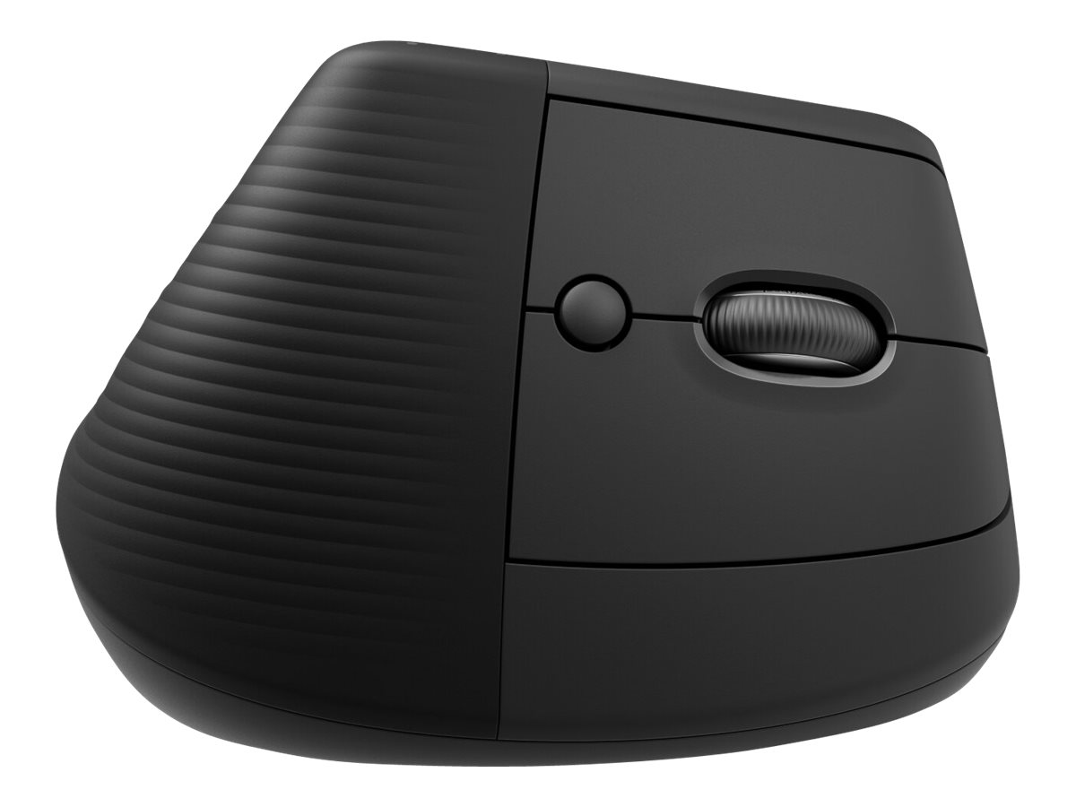 Logitech Lift for Business - Vertikale Mausergonomisch - 6 Tasten - kabellos - Bluetooth - 2.4 GHz - Logitech Logi Bolt USB-Empfänger - Graphite