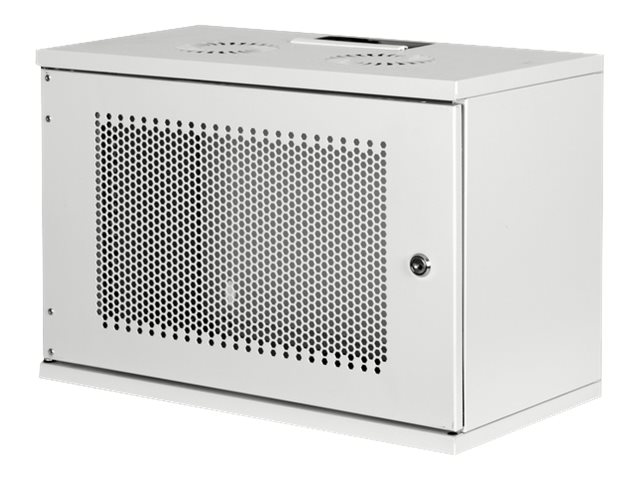 DIGITUS Wandgehäuse, SOHO, unmontiert - 540x400 mm (BxT)7HE Wandgehäuse - SOHO - unmontiert 370x540x400 mm - perforierte Fronttür - grau