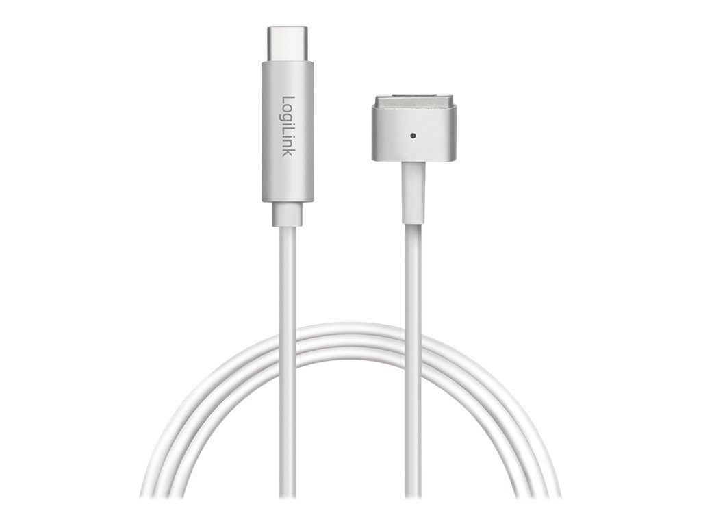 LogiLink USB-Kabel - USB-C (M) zu MagSafe 2 (M)1.8 m - Silber - für Apple MacBook Air (Early 2014 - Early 2015 - Mid 2012 - Mid 2013 - Mid 2014); MacBook Pro (Early 2013 - Early 2015 - Late 2012 - Lat