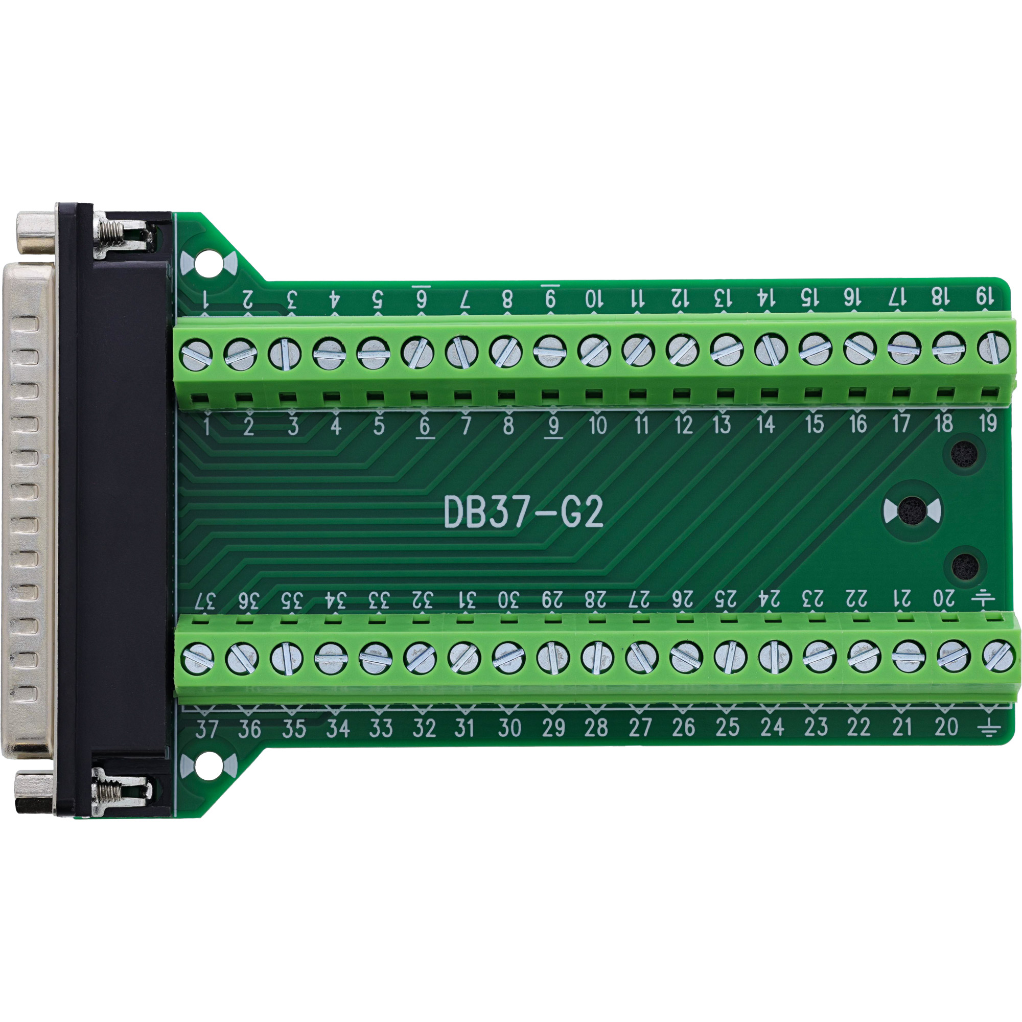 InLine D-Sub 37 Terminalblock - Stecker - 2-reihig - Schraubklemme - seitlichZeitersparnis bei der Installation:  Schnelle Verdrahtung ?ber 37 seitlich angeordnete Schraubklemmen f?r 18-26 AWG - werkz