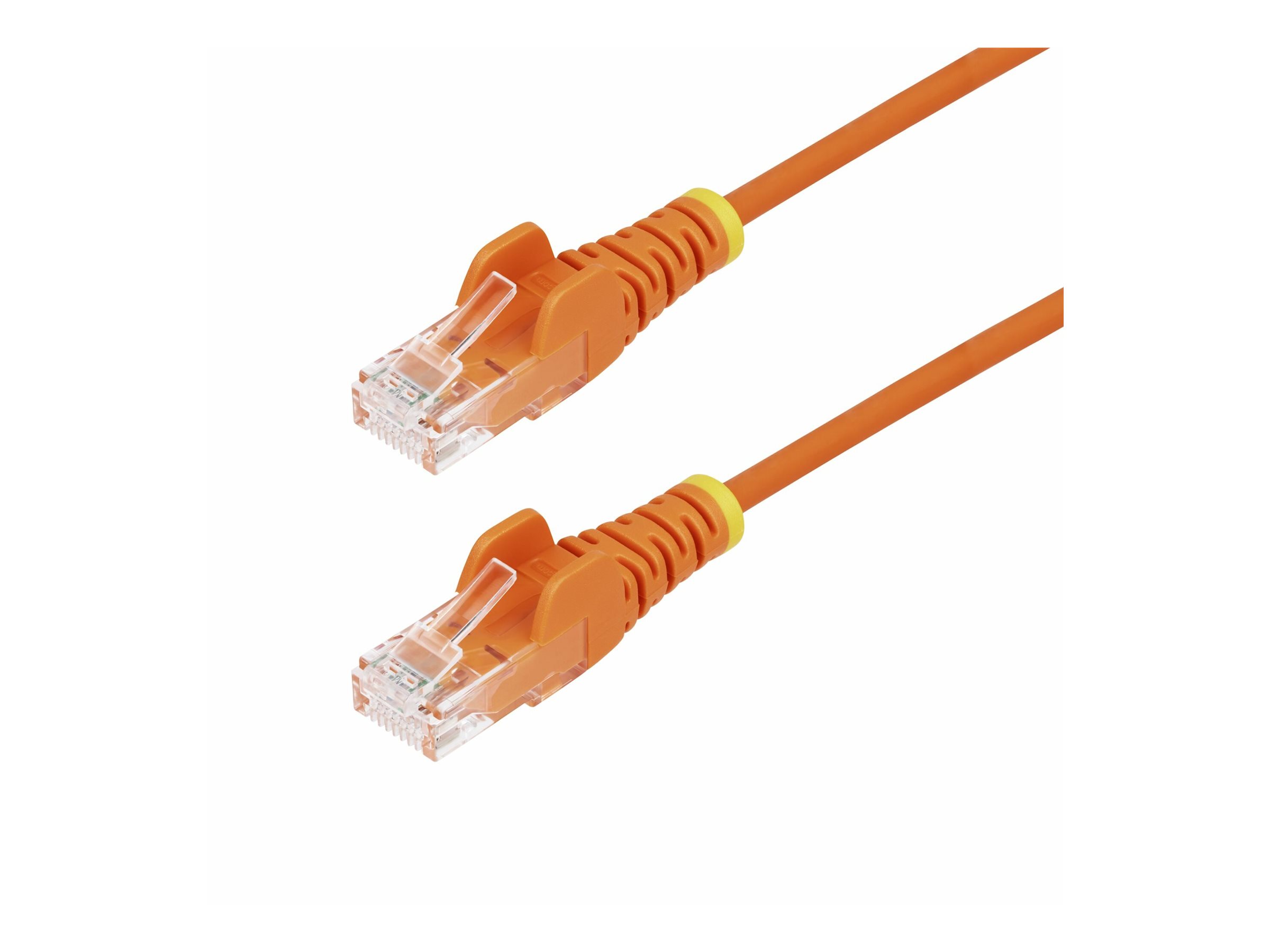 StarTech.com 1.5m Orange Slim CAT6 Ethernet Cable, Snagless, 28AWG, LSZH - Patch-Kabel - RJ-45 (M)zu RJ-45 (M) - 1.5 m - 3.6 mm - UTP - CAT 5/5e/6 - IEEE 802.3bt - halogenfrei - ohne Haken - orange