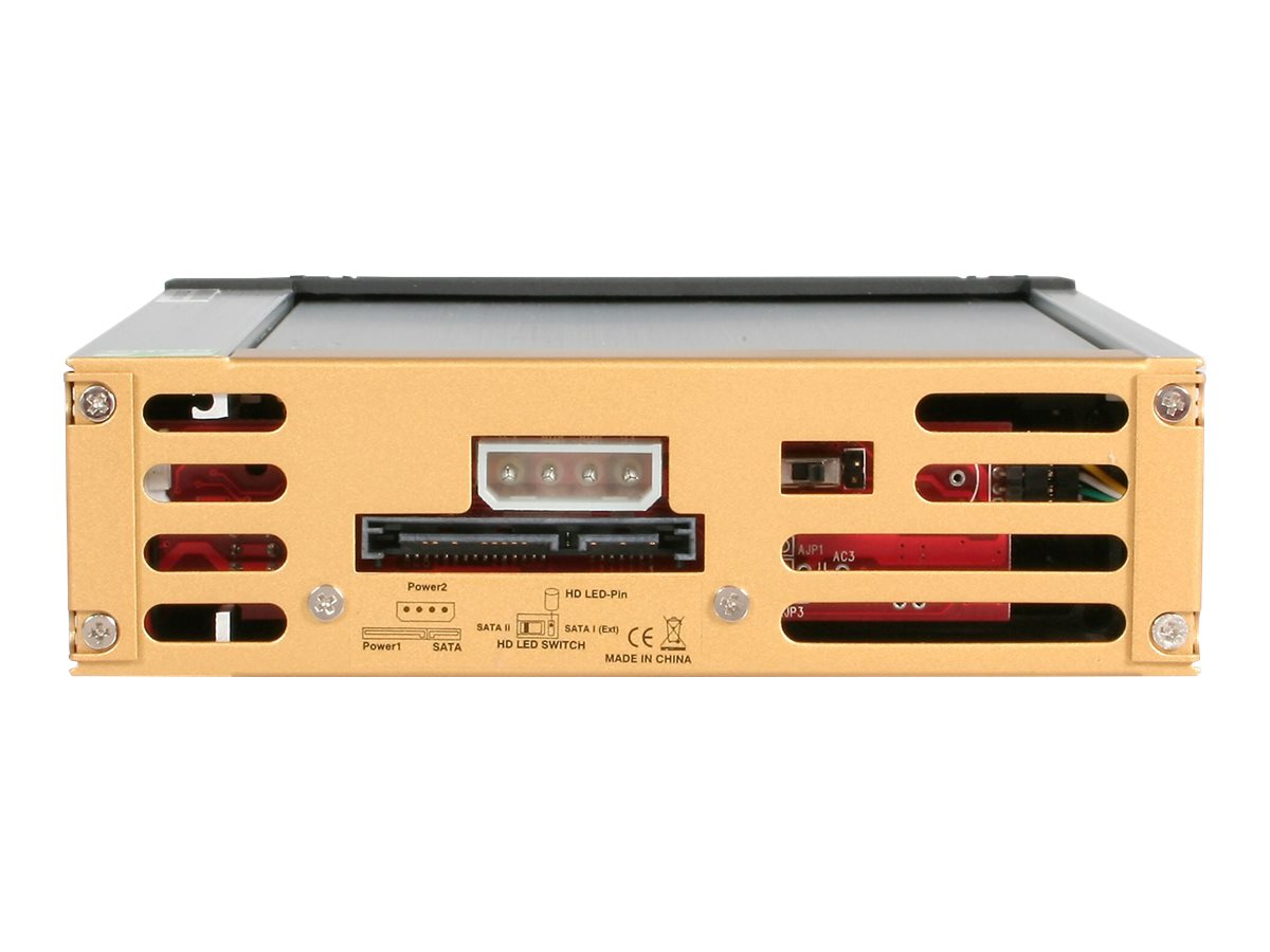 StarTech.com Wechselrahmen 5,25 Zoll - Mobiles Festplatten Hot Swap Speicher Rack für 3,5 (8,9cm)HDD in Schwarz / Aluminium - Mobiles Speicher-Rack - 3.5" (8.9 cm) - Schwarz