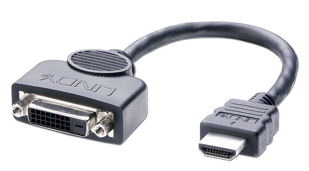 Lindy Videoadapter - HDMI männlich zu DVI-Dweiblich - 20 cm