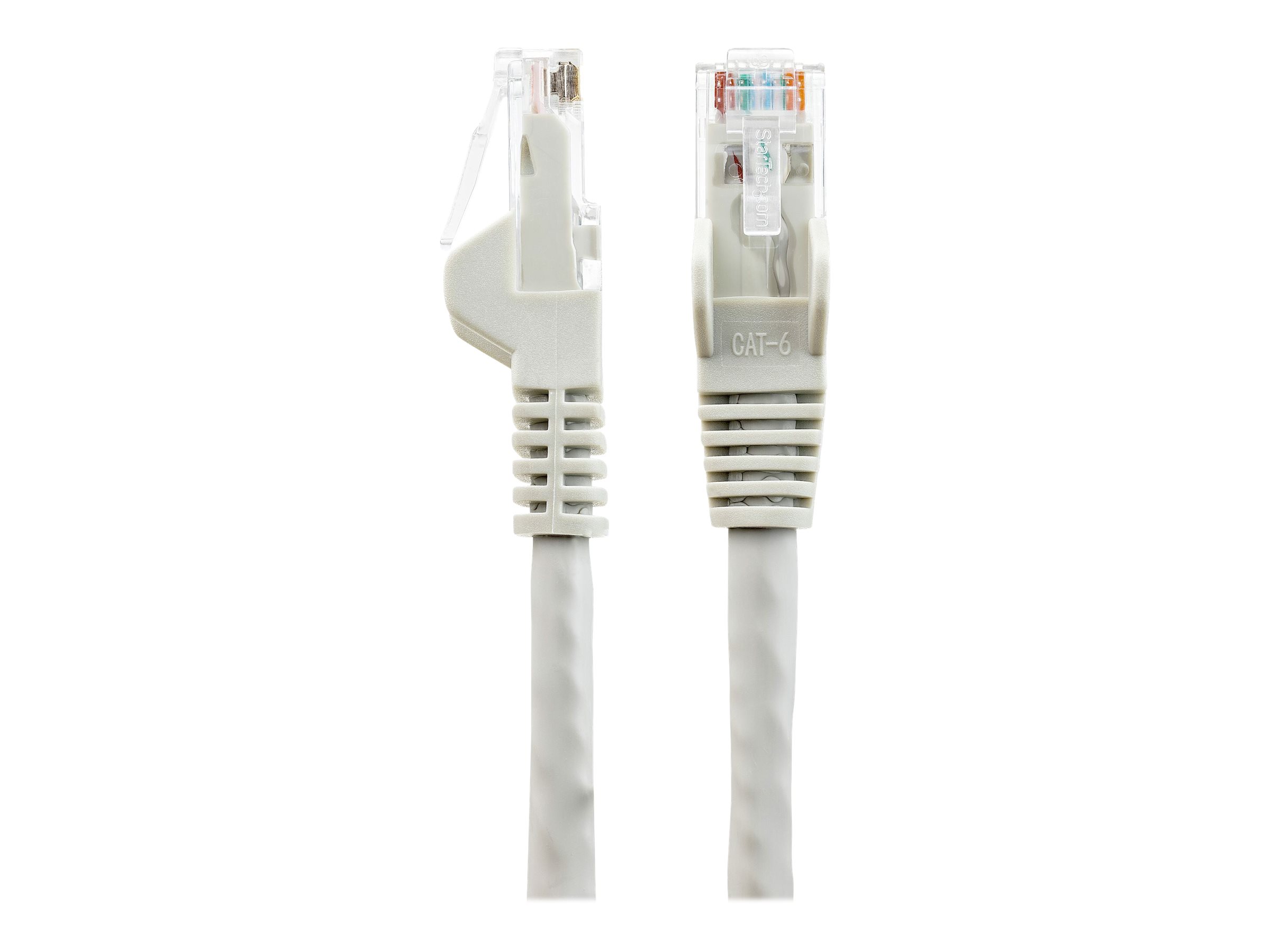 StarTech.com 50cm Netzwerkkabel CAT6 - LSZH (Low Smoke Zero Halogen)10 Gigabit 650MHz 100W PoE RJ45 10GbE UTP Lan Kabel - Grau - CAT 6 - ETL Zertifizierung - 24AWG (N6LPATCH50CMGR) - Patch-Kabel - RJ-
