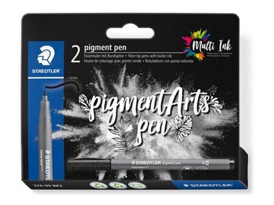 STAEDTLER 376 - Marker - permanent - intensivschwarz - Pigmenttinte - 1 mm - 2 Stücke