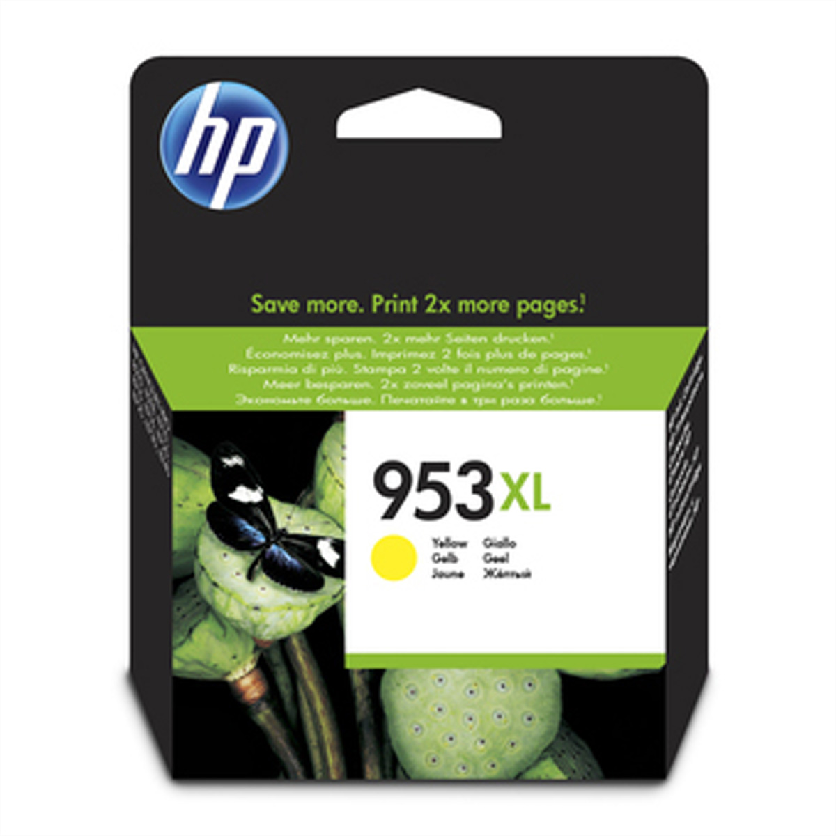 HP 953XL - 18 ml - Hohe Ergiebigkeit - Gelboriginal - Blisterverpackung - Tintenpatrone - für Officejet Pro 77XX - 82XX - 87XX
