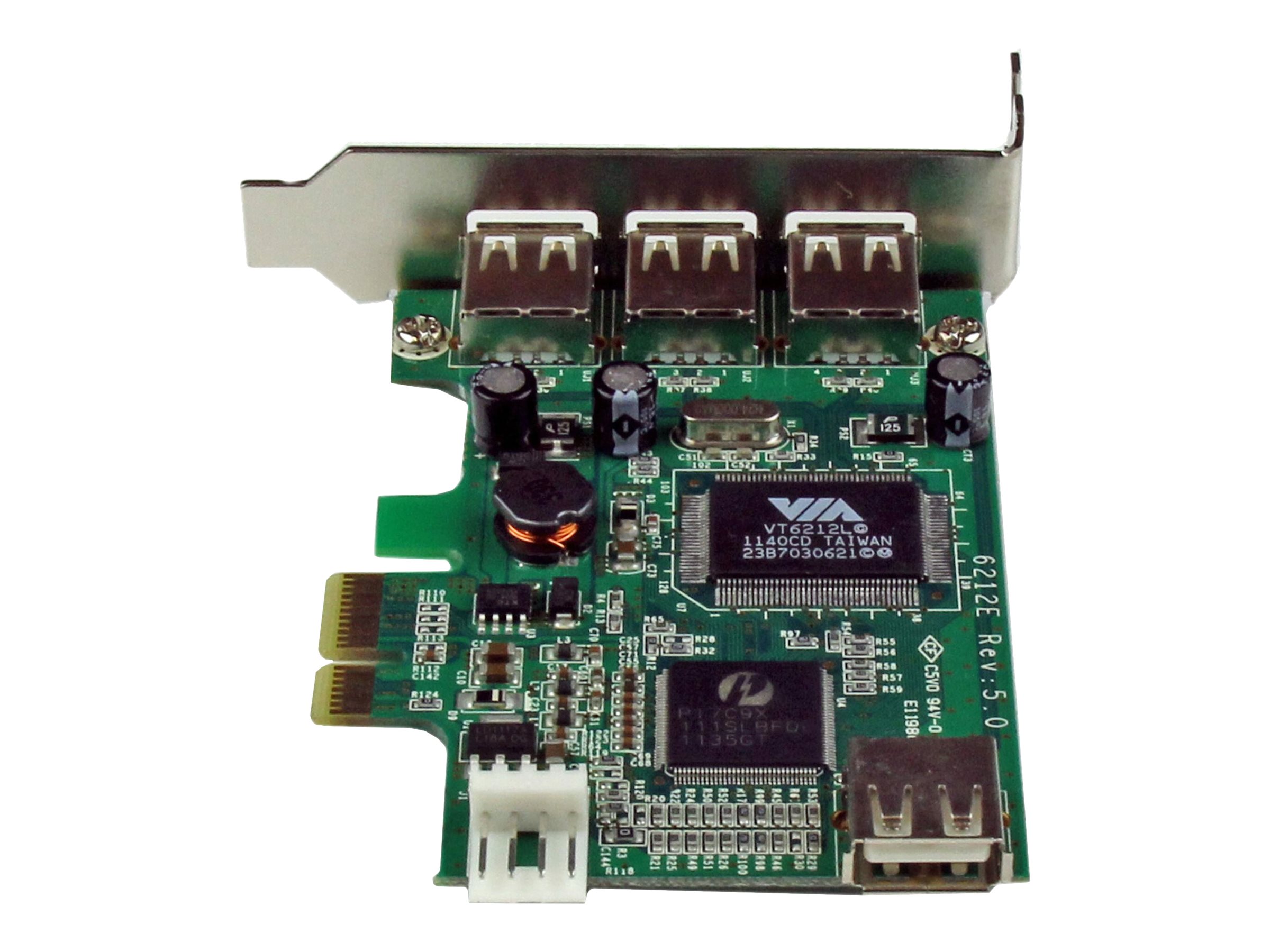 StarTech.com 4 Port USB 2.0 HighSpeed PCI Express Low Profile Schnittstellenkarte - 1 x USB 2.0 intern (Buchse)3 x USB extern (Buchse) - USB-Adapter - PCI Express x1 Low-Profile - USB - USB 2.0 - 4 An