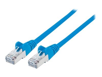 Intellinet Network Patch Cable, Cat6A, 1m, Blue, Copper, S/FTP, LSOH / LSZH, PVC, RJ45, Gold Plated Contacts, Snagless, Booted, , Polybag - Patch-Kabel - RJ-45 (M)zu RJ-45 (M) - 1 m - SFTP - CAT 6a -