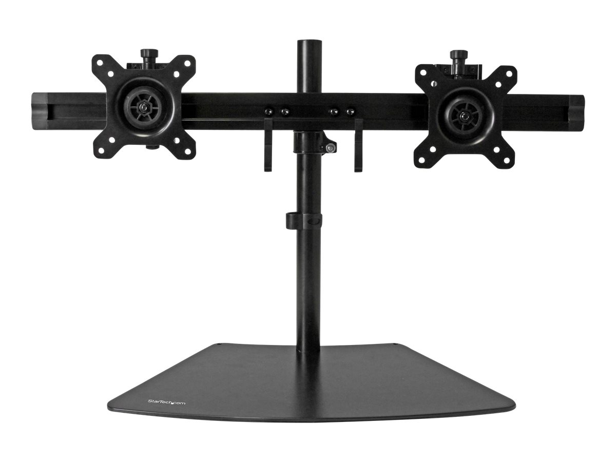StarTech.com Startech Dual-Monitorhalter - Monitor Halterung für zwei Displays - Aufstellung - einstellbarer Arm - für LCD-Display - Kunststoff, Aluminium, Stahl - Schwarz - Bildschirmgröße: 61 cm (24