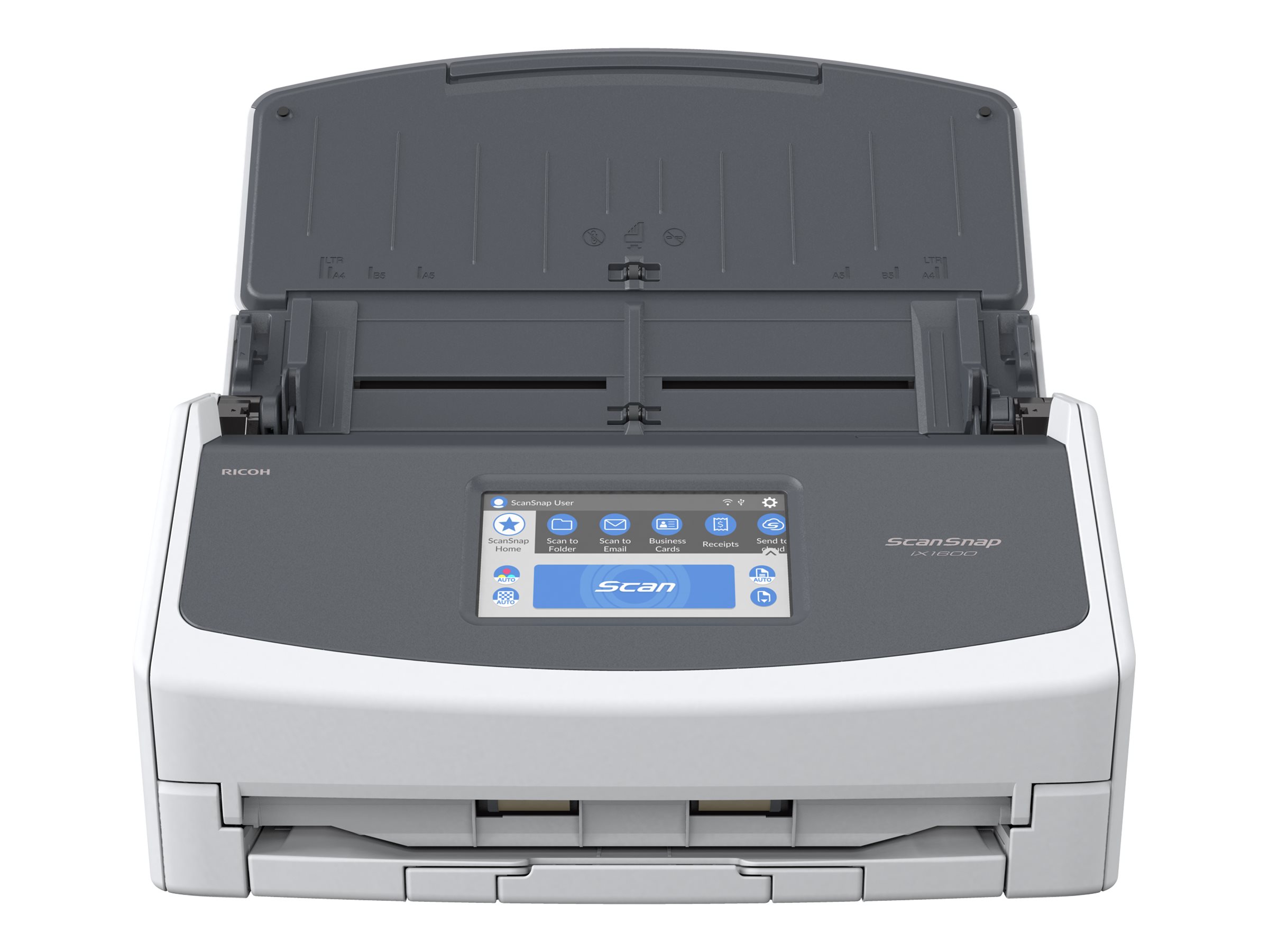 Ricoh ScanSnap iX1600 - Dokumentenscanner - Dual-CIS - Duplex - 279 x 432mm - 600 dpi x 600 dpi - bis zu 40 Seiten/Min. (einfarbig)/ bis zu 40 Seiten/Min. (Farbe) - automatischer Dokumenteneinzug (50