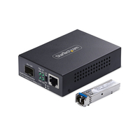 StarTech.com Startech - Medienkonverter - 1GbE - über Glasfaser10Base-T - 1000Base-LX - 100Base-TX - 1000Base-T - LC Duplex Single-Mode / RJ-45 - bis zu 20 km - 1310 nm - TAA-konform