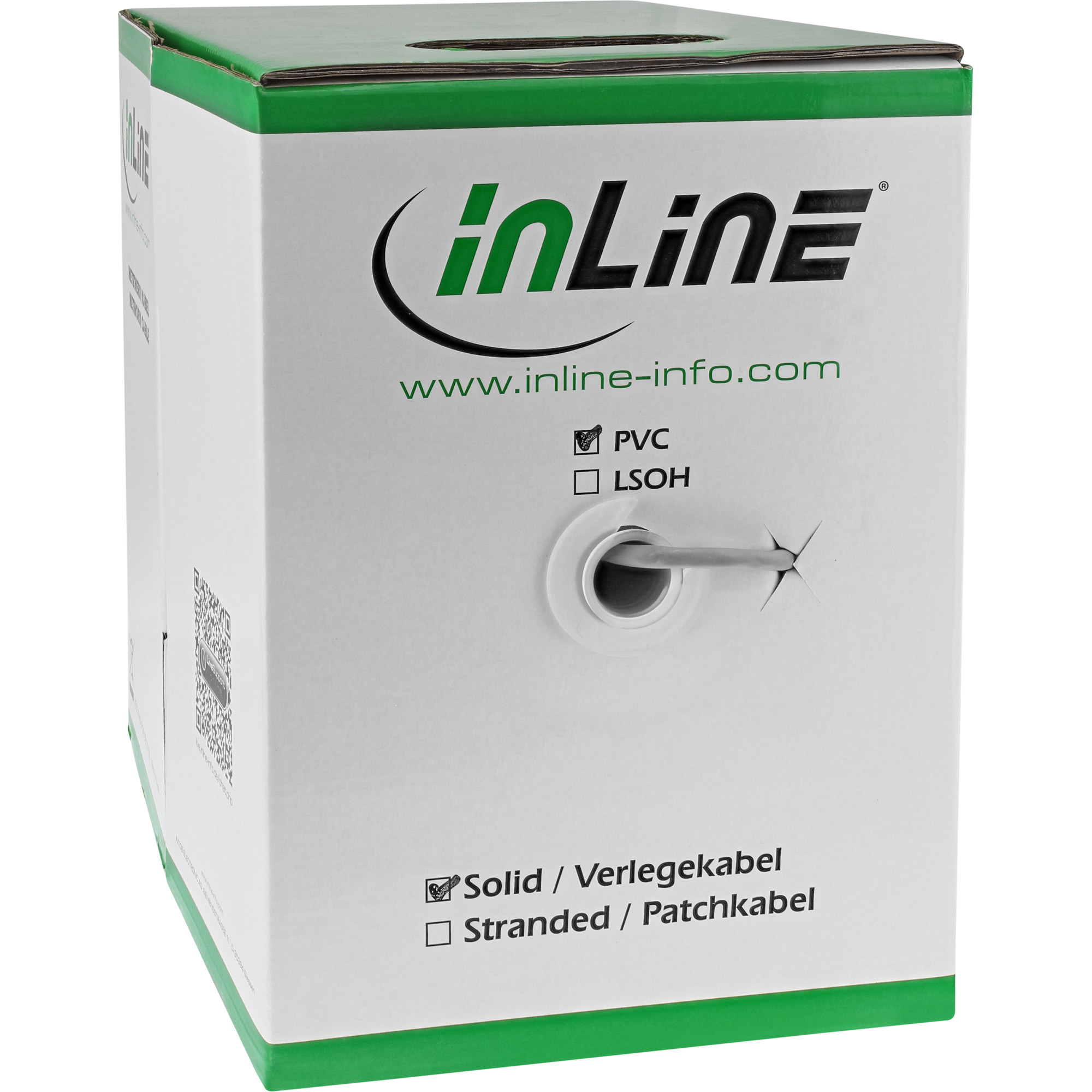 InLine Verlegekabel - F/UTP - Cat.5e - AWG24 CCA - PVC - 100me
