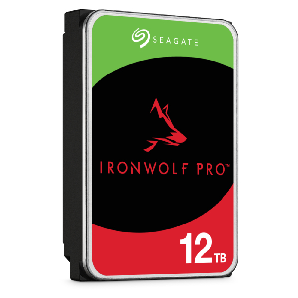 Seagate IronWolf Pro ST12000NT001 - Festplatte - 12 TB - intern - 3.5" (8.9 cm)SATA 6Gb/s - 7200 rpm - Puffer: 256 MB - mit 3 Jahre Seagate Rescue Datenwiederherstellung