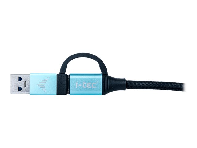 i-tec USB-Kabel - USB, USB-C (M) zu USB-C (M)USB 3.1 Gen 2 - 1 m - 4K Unterstützung - unterstützt Stromversorgung