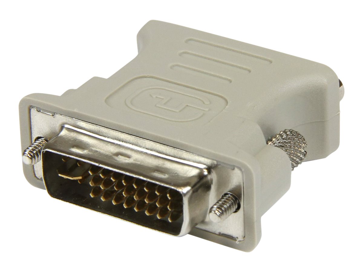 StarTech.com StarTech VGA auf DVI Monitor Adapter - St/Bu - Grau - VGA HD15 zu DVI-I Kupplung - VGA-Adapter - DVI-I (M) zu HD-15 (VGA) (W) - beige - für P/N: MXT101MMHD15 - MXT101MMHD6