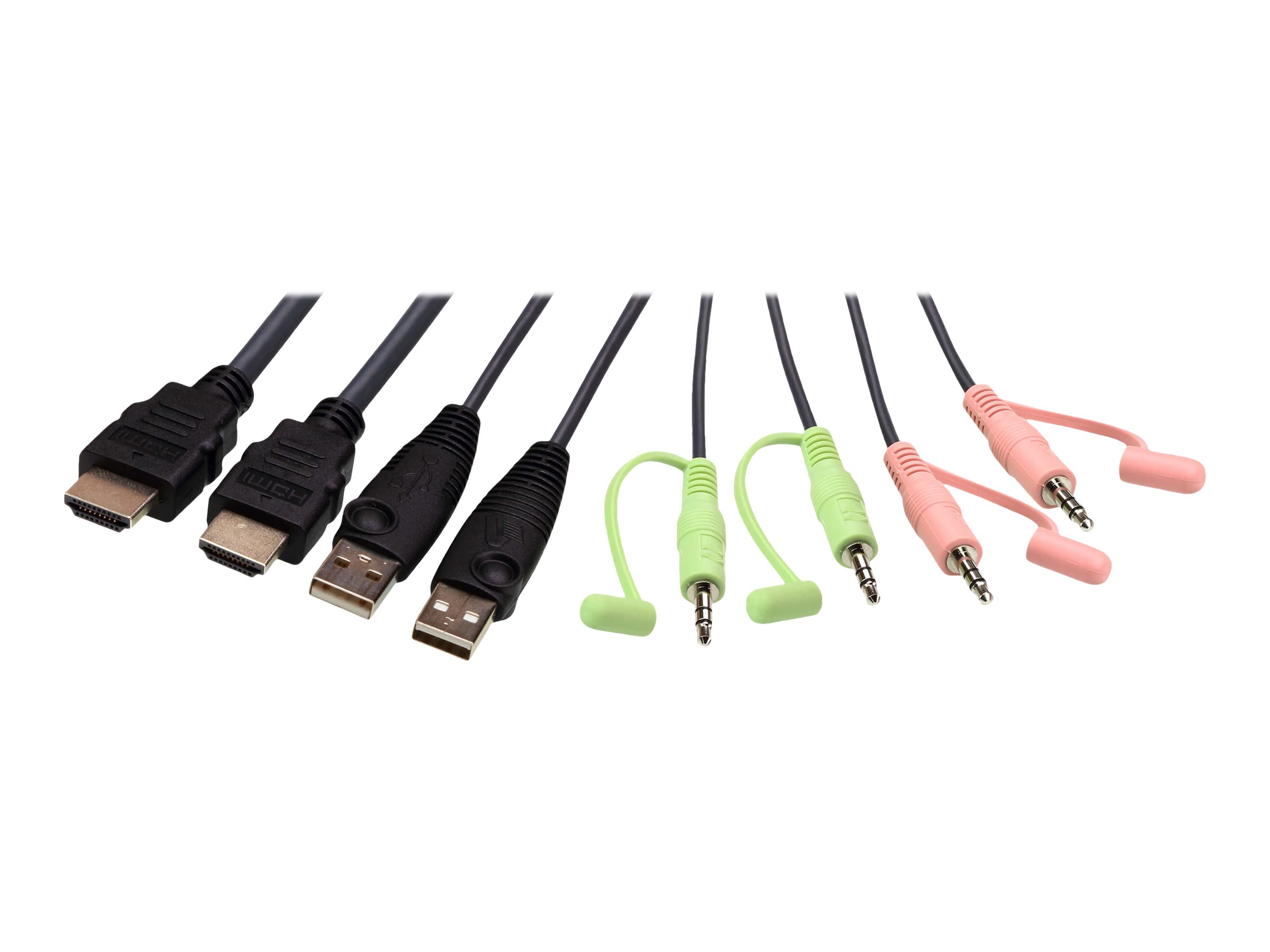 ATEN CS22H - KVM-/Audio-/USB-Switch - 2 x KVM/Audio/USB1 lokaler Benutzer - Desktop - für VanCryst VS182B - VS184B