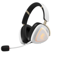 ASUS ROG Delta II KJP - Headset - ohrumschließendBluetooth / 2,4 GHz Funkfrequenz - kabellos - 3,5 mm Stecker - weiß
