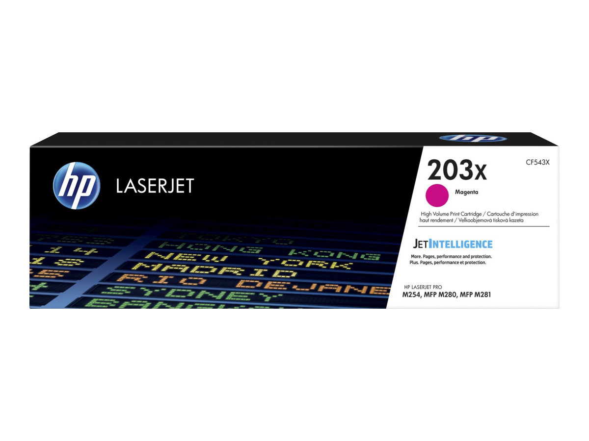 HP 203X - Hohe Ergiebigkeit - Magenta - original - LaserJet - Tonerpatrone (CF543X)203X Magenta Original LaserJet-Tonerkartusche mit hoher Reichweite