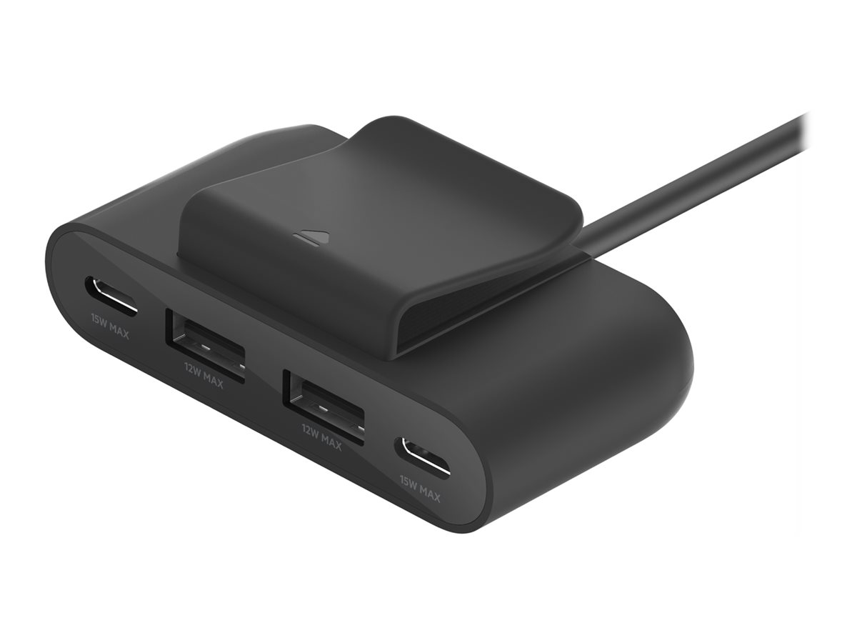 Belkin BoostCharge - Ladesteifen - 4 Ausgabeanschlussstellen (2 x USB-C, 2 x USB)