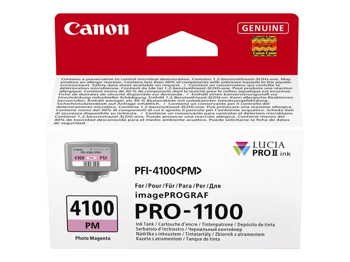 Canon PFI-4100 PM - 80 ml - Photo Magenta - originalhängende Box - Tintenbehälter - für imagePROGRAF PRO-1100