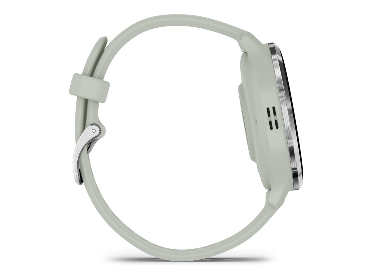 Garmin Venu 3S - 41 mm - Sage Gray - intelligente Uhr mit Band - Silikon - Handgelenkgröße: 110-175 mm - Anzeige 3.04 cm (1.2")8 GB - Bluetooth - Wi-Fi - ANT+ - 40 g